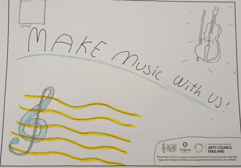Artistic musical design for "Note Home" reward scheme