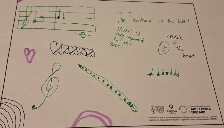 Artistic musical design for "Note Home" reward scheme