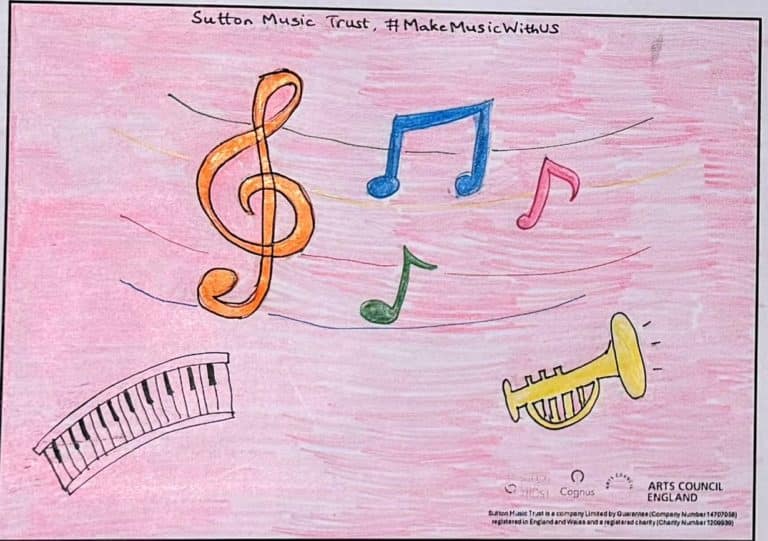 Artistic musical design for "Note Home" reward scheme