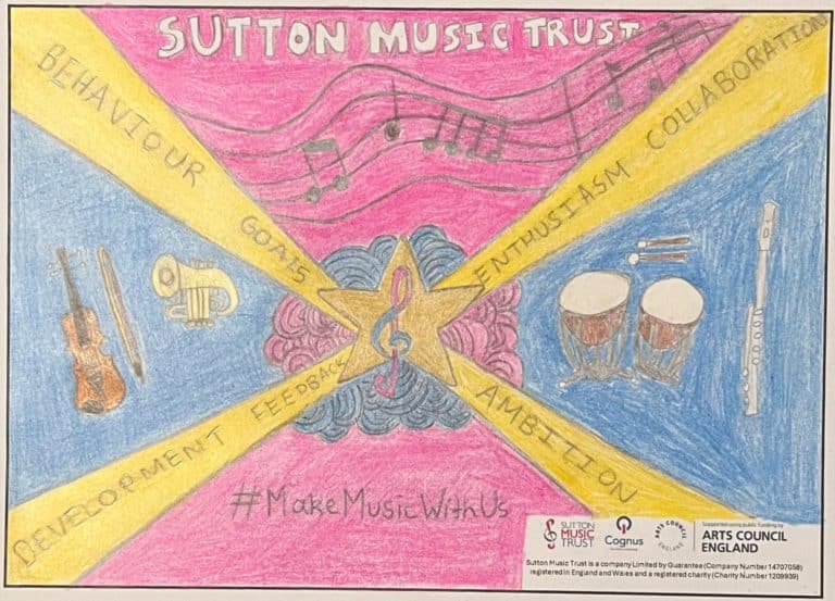 Artistic musical design for "Note Home" reward scheme