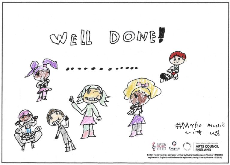 Artistic musical design for "Note Home" reward scheme