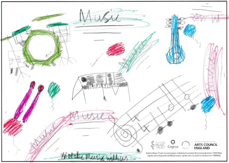Artistic musical design for "Note Home" reward scheme