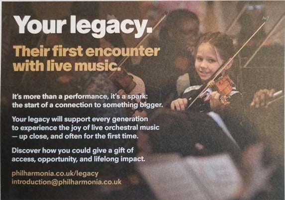 SMT student Imogen was spotted in the programme for the Philharmonia Orchestra’s 80th anniversary season!