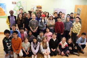 Group of students smiling